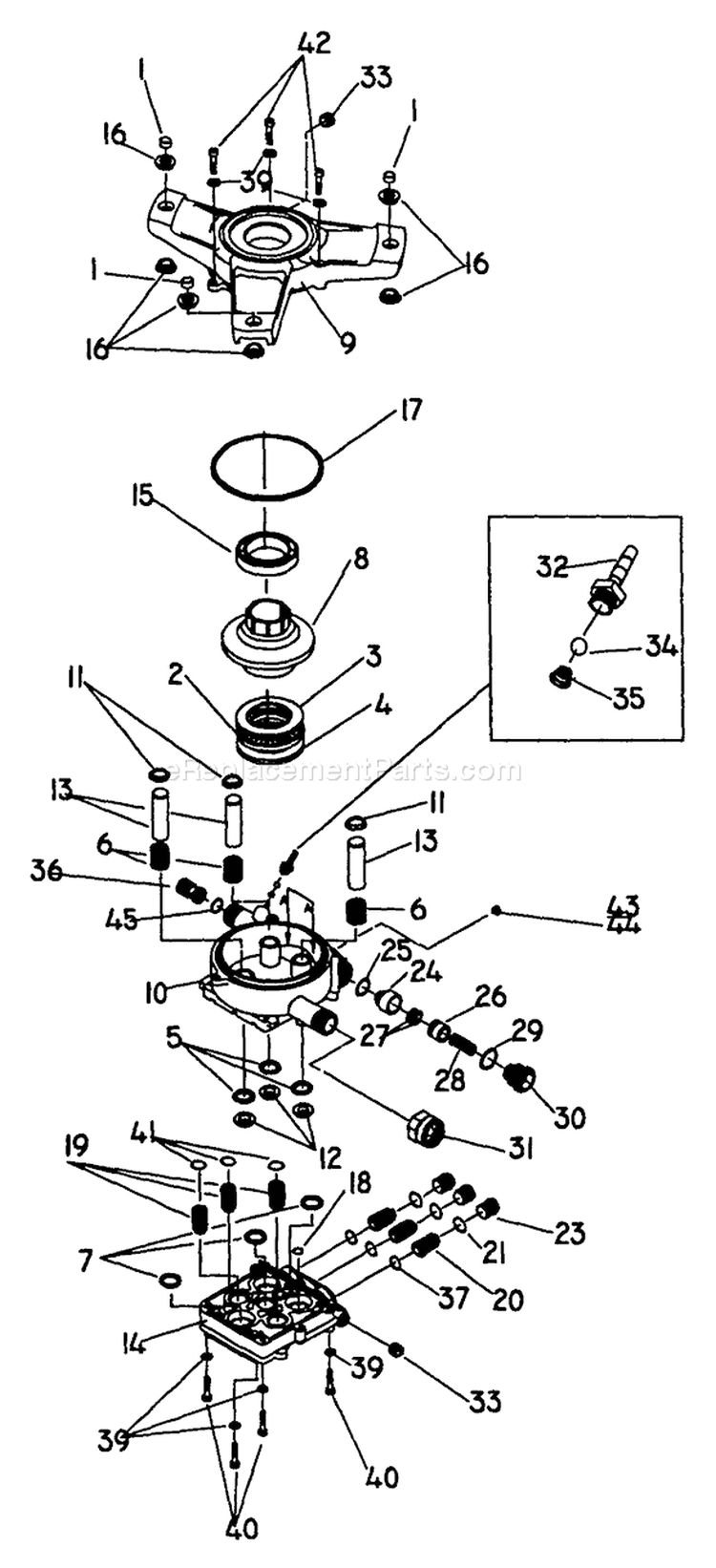 Page B Diagram and Parts List for 1120-0  Briggs and Stratton Pressure Washer